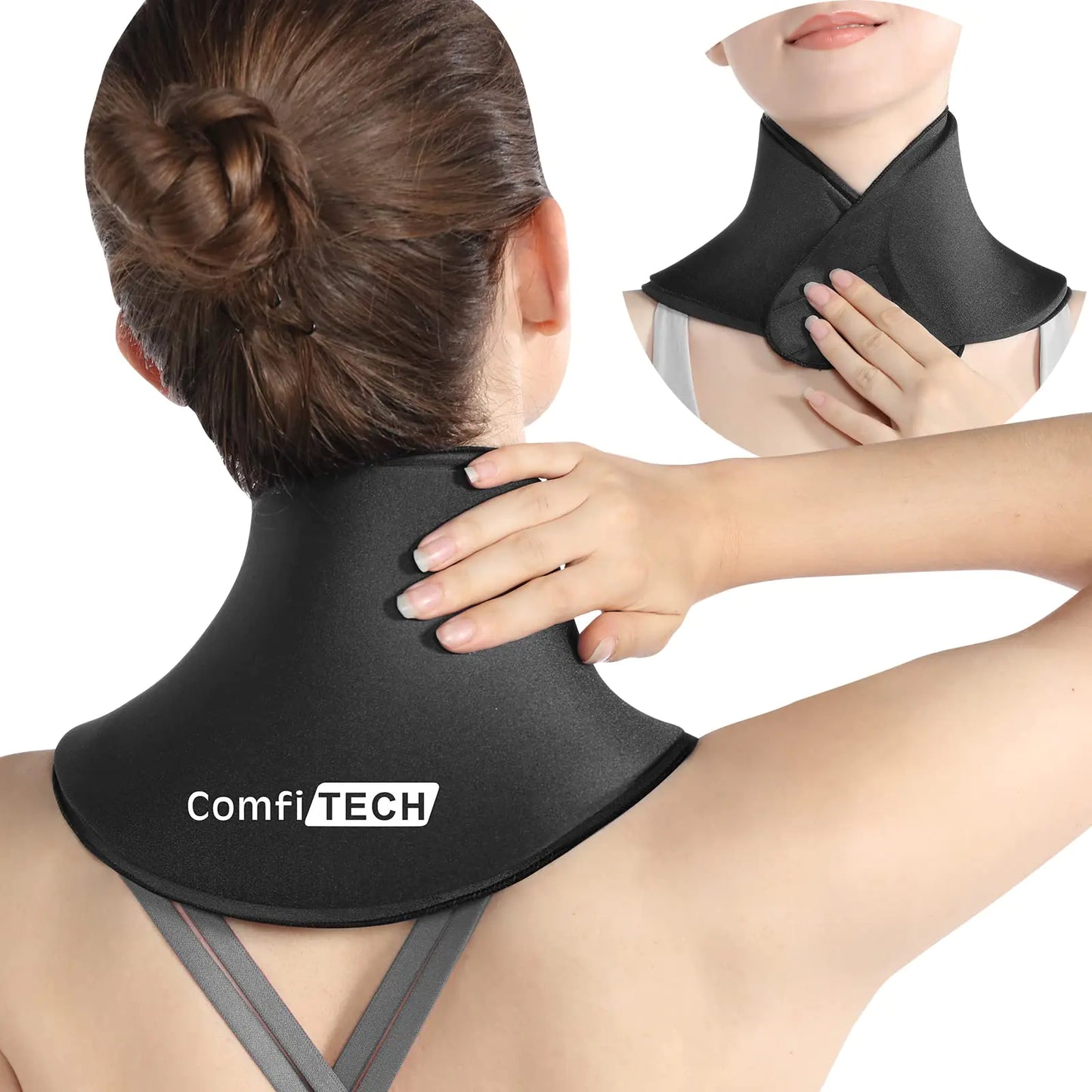 ComfiTECH Neck Ice Pack Wrap Gel Cooling Pad for Cervical and Shoulder Medium 1 Pack