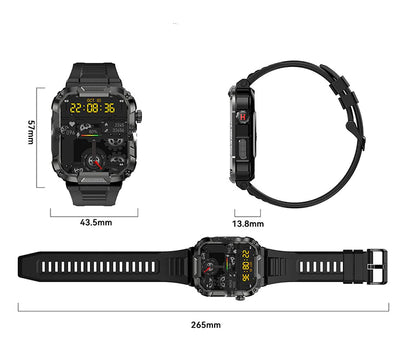 MK66 Smart Watch with Bluetooth Call & Large Battery